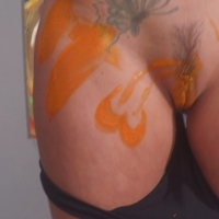 Nikki Sims Nude Bodypaint