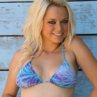 Sara Carlson Blue Bikini Cutie