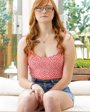 Amber Cute Redhead Casting Couch HD 1
