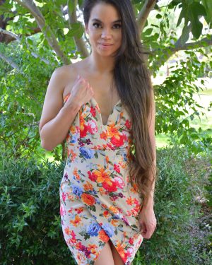 Angelina Floral Dress And High Heels FTV Girls
