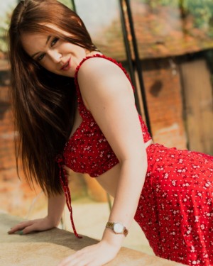 Brookie Little Red Dress Pussy 4