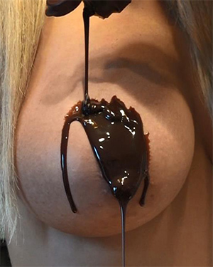 Chocolate On Tits